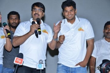 Jayammu Nischayammu Raa Movie Team At Satyam Theatre